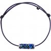 Šnúrkový Glosery náramok, valček s lesknúcími krištáľmi od Swarovski®, šnúrka 1mm Obvod zápästia: S 16-17 cm, Šnúrka: čierna, Valček: zlatý Šnúrkový Glosery náramok, valček s lesknúcími krištáľmi od Swarovski®, šnúrka 1mm Obvod zápästia: S 16-17 cm, Šnúrka: čierna, Valček: zlatý