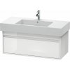 DURAVIT Ketho závesná skrinka pod umývadlo, 1 zásuvka, 1000 x 455 x 410 mm, biela vysoký lesk, KT669102222 DURAVIT Ketho závesná skrinka pod umývadlo, 1 zásuvka, 1000 x 455 x 410 mm, biela vysoký lesk, KT669102222