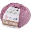 Pletacia priadza Baby Cotton 50 g starofialová 1ks Pletacia priadza Baby Cotton 50 g starofialová 1ks