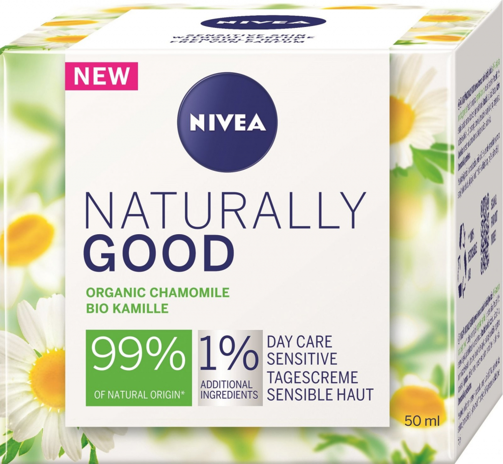 Nivea Naturally Good Aloe Vera rozjasňující denní pleťový krém 50 ml