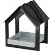 Esschert Design Kŕmidlo pre vtáky 19,3 x 19,1 x 23,2 cm antracit / biela