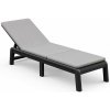 Keter ATLAS (MALLORCA) lehátko s poduškou - grafit / svetlo šedá Keter ATLAS (MALLORCA) lehátko s poduškou - grafit / svetlo šedá