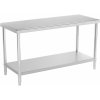 Royal Catering Pracovný stôl z ušľachtilej ocele - 150 x 60 cm - nosnosť 250 kg RCAT-150/60-NW Royal Catering Pracovný stôl z ušľachtilej ocele - 150 x 60 cm - nosnosť 250 kg RCAT-150/60-NW