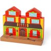 Bigjigs Rail Drevená vláčikodráha divoký západ 62 dielov