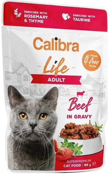 Calibra Cat Life Beef in Gravy 28 x 85 g