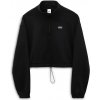 Vans WM LEFT CHEST HALF ZIP FLEECE Dámska mikina US S VN0A4R97BLK1 Vans WM LEFT CHEST HALF ZIP FLEECE Dámska mikina US S VN0A4R97BLK1