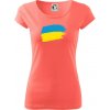 Ukrajina vlajka - Dámske tričko Pure - 2XL ( Korálová ) Ukrajina vlajka - Dámske tričko Pure - 2XL ( Korálová )