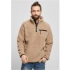Brandit Men's Sweatshirt Teddyfleece Troyer hnedá