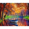 Norimpex diamantové maľovanie Opustená loďka 30 x 40 cm