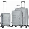 Cestovné kufre set 3ks Lee Cooper Brighton S, M, L 196 L strieborná Cestovné kufre set 3ks Lee Cooper Brighton S, M, L 196 L strieborná