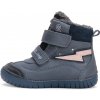 D.D.step Detské chlapčenské zimné topánky blikajúce LED Royal blue W050-42707B