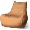 Sablio Sedací vak Bean Biele čiarky na oranžovej - 60 x 70 x 70 cm Sablio Sedací vak Bean Biele čiarky na oranžovej - 60 x 70 x 70 cm