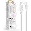 Datový kabel , micro USB, 2A, 1m, prodloužený konektor 9mm, bílý Datový kabel , micro USB, 2A, 1m, prodloužený konektor 9mm, bílý