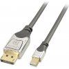 LINDY Mini-DisplayPort / DisplayPort káblový adaptér Mini DisplayPort konektory, Konektor DisplayPort 0.50 m sivá 36310 Kábel DisplayPort; 36310 LINDY Mini-DisplayPort / DisplayPort káblový adaptér Mini DisplayPort konektory, Konektor DisplayPort 0.50 m sivá 36310 Kábel DisplayPort; 36310