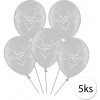 FunPlay 5863 Svadobné balóny 30cm, 5 ks, šedá FunPlay 5863 Svadobné balóny 30cm, 5 ks, šedá