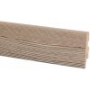 Soklová lišta 60 mm x 20 mm dĺžka 2 600 mm tuja Soklová lišta 60 mm x 20 mm dĺžka 2 600 mm tuja