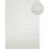 Biely ručne tkaný koberec s prímesou vlny 140x200 cm Sculptured Wave – Flair Rugs Biely ručne tkaný koberec s prímesou vlny 140x200 cm Sculptured Wave – Flair Rugs