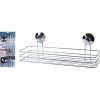Polička kovová do kúpeľne 35 x 11 x 14 cm strieborná Polička kovová do kúpeľne 35 x 11 x 14 cm strieborná