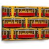 Sablio Obraz Pražské historické električky Žltý Pattern - 90x60 cm Sablio Obraz Pražské historické električky Žltý Pattern - 90x60 cm