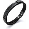 Troli Čierny kožený náramok pre mužov Leather VPH1310 Troli Čierny kožený náramok pre mužov Leather VPH1310