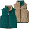 Patagonia Reversible Ready Freddy detská vesta tmavo zelená Patagonia Reversible Ready Freddy detská vesta tmavo zelená