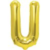 Party Zlatý fóliový balón písmeno U 40 cm Party Zlatý fóliový balón písmeno U 40 cm