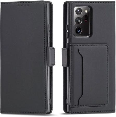 Púzdro Magnet Card Case elegantné knížkové s vonkajším vreckom Samsung Galaxy S23 ULTRA 5G čierne