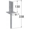 EKOfence Pätka obojstranná 71x130 mm 2038