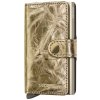 Secrid Kožené puzdro na karty Miniwallet Crunch Gold zlaté