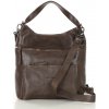 Mazzini Marco Exkluzívna prémiová čokoládová kožená kabelka/batoh Mazzini Marco Exkluzívna prémiová čokoládová kožená kabelka/batoh