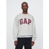 GAP Oversize mikina s logem Šedá