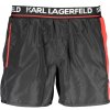 Karl Lagerfeld pánske kúpacie kraťasy čierne červené