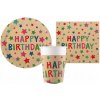 SÚPRAVA HAPPY BIRTHDAY KRAFT TANIERIKY SERVITKY POHÁRE NARODENINY OSLAVA SÚPRAVA HAPPY BIRTHDAY KRAFT TANIERIKY SERVITKY POHÁRE NARODENINY OSLAVA
