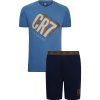 Cristiano Ronaldo CR7 pánské pyžamo krátké modré
