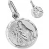 Argento Prívesok z bieleho zlata Škapuliar 8A115