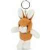 Prívesok na kľúče Teddies Králik plyš 7 x 10 cm hnedobiely Prívesok na kľúče Teddies Králik plyš 7 x 10 cm hnedobiely