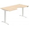 Pracovný stôl Motion Ergo, PO, 2S, 180x70,5-120,5x90 cm, agát/biela Pracovný stôl Motion Ergo, PO, 2S, 180x70,5-120,5x90 cm, agát/biela