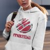 Mikina s potlačou MAZDA Pánsky Biela 3XL Mikina s potlačou MAZDA Pánsky Biela 3XL