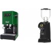 Gaggia New Classic E24 BC, green + Eureka Helios 75, black Gaggia New Classic E24 BC, green + Eureka Helios 75, black