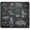 Kesper Multifunkčná sklenená doska motív ristorante 56 × 50 cm Kesper Multifunkčná sklenená doska motív ristorante 56 × 50 cm