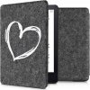 KW Mobile Felt Brushed Heart KW5626003 pre Amazon Kindle Paperwhite 5 2021 tmavo šedé