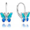 Trblietavé strieborné náušnice BUTTERFLIES Minet JMAD0040AE00 Trblietavé strieborné náušnice BUTTERFLIES Minet JMAD0040AE00