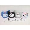 KUROMI HELLO KITTY PLYŠOVÁ HRAČKA HRAČKA MAZNAČIK MÄKKÁ SIVÁ 24 cm KUROMI HELLO KITTY PLYŠOVÁ HRAČKA HRAČKA MAZNAČIK MÄKKÁ SIVÁ 24 cm