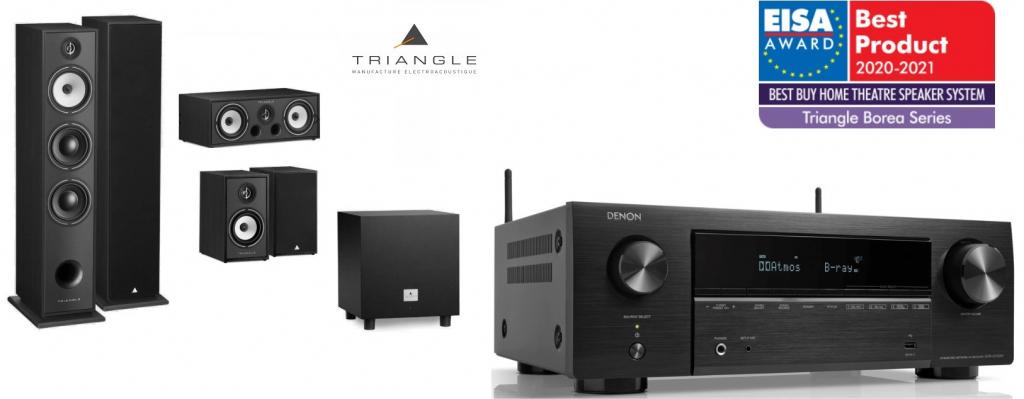 Denon AVR-X1800H+Triangle BOREA 5.1