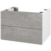 Dreja Doplnková skrinka pod dosku DSD SZZ2 60 (výška 40 cm) - N01 Biela lesk / D01 Betón Dreja Doplnková skrinka pod dosku DSD SZZ2 60 (výška 40 cm) - N01 Biela lesk / D01 Betón