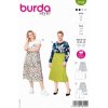 Strih Burda 6104 - áčkové sukne pre plnoštíhle (v angličtine)