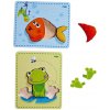 Haba DŘEVĚNÉ PUZZLE RYBA A ŽÁBA Haba DŘEVĚNÉ PUZZLE RYBA A ŽÁBA