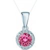 Prívesok This is Love: biele zlato, ružový laboratórny diamant, laboratórne diamanty - TIL-Z01-BR-050-LABPINK-B SAVICKI Prívesok This is Love: biele zlato, ružový laboratórny diamant, laboratórne diamanty - TIL-Z01-BR-050-LABPINK-B SAVICKI