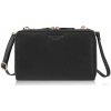 Paolo Peruzzi Dámska malá kožená kabelka na rameno aj do ruky | čierna KV-02-BLZ Paolo Peruzzi Dámska malá kožená kabelka na rameno aj do ruky | čierna KV-02-BLZ