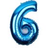 Grabo Nafukovací balónek číslo 6 modrý 102cm extra velký